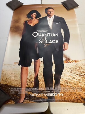 James Bond Quantum of Solace Poster 40  by 27  2008 Double Sided #30 Matte