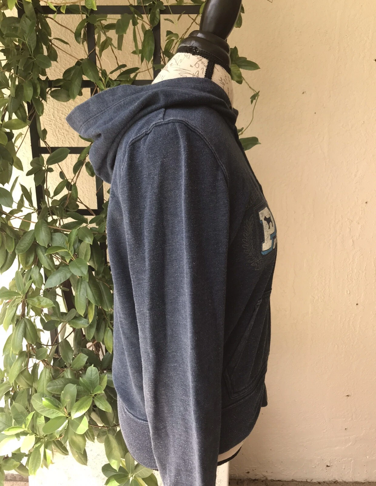 UNDERCOVER Felpa VICTORIA'S SECRET ROSA logo amore zip felpa cappuccio giacca maglione top vintage