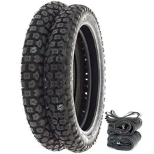 Shinko SR244 Dual Sport Tire Set - Yamaha XT600 - Tires Tubes and Rim Strips