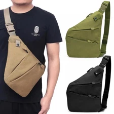 Tactical Shoulder Sling Bag Anti Theft Chest Pack Concealed Carry Pistol Holster