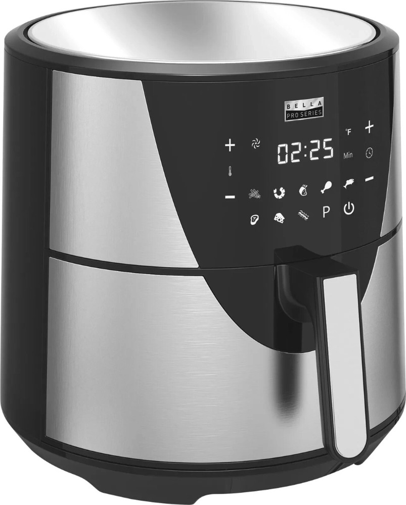 Bella Pro Series 8-QT Stainless Steel Air Fryer Digital Touchscreen Brand New Sealed