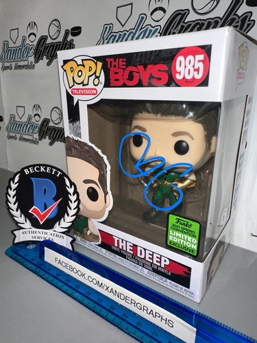 CHACE CRAWFORD THE DEEP BOYS #985 SIGNED AUTOGRAPHED FUNKO POP-BECKETT BAS COA