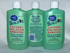 Soilove Laundry Soil-Stain Remover 16 OZ Fast Free Shipping Made in USA (3pk)