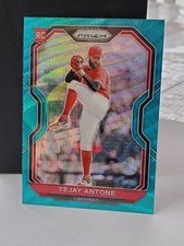 2021 Panini Prizm Tier III Teal Wave Prizm Tejay Antone #207 Rookie RC