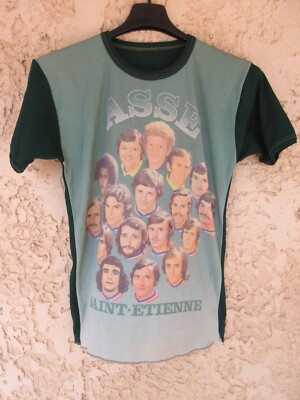 Maillot ASSE SAINT-ETIENNE vintage 70's épopée des Verts shirt
