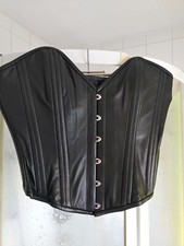 echt Leder Korsett schwarz Crazy outfits US Größe 20 = 50 Schnürung