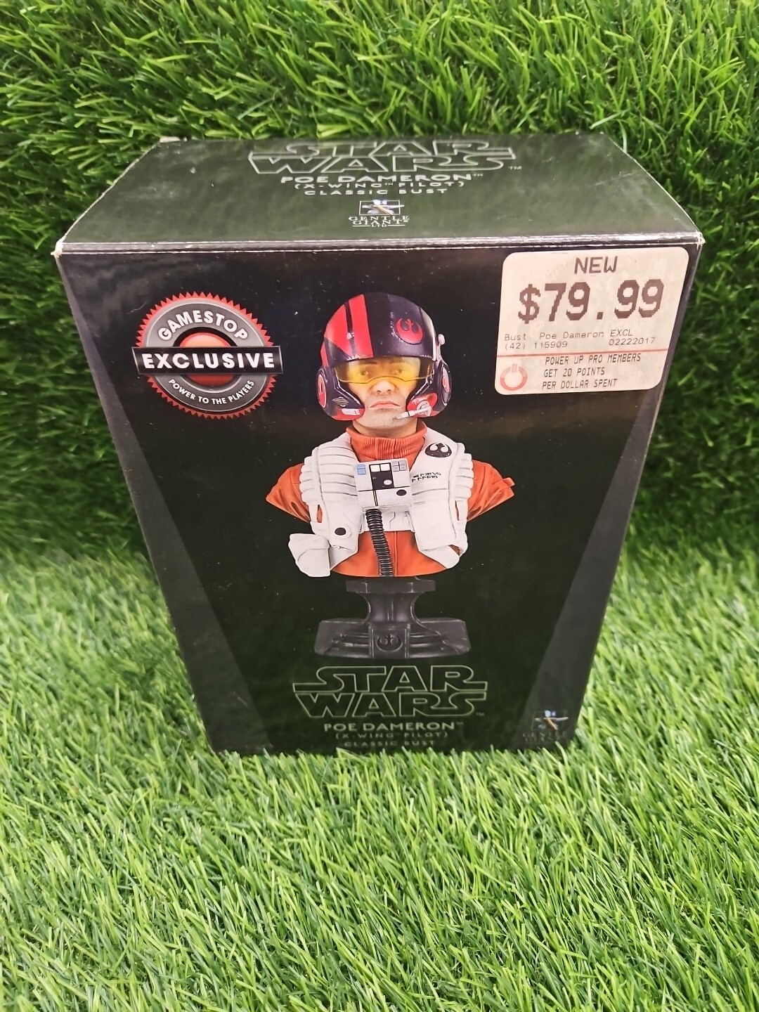 Star Wars Poe Dameron Gentle Giant Bust Game Stop X Wing Pilot #102 Of 4000 New