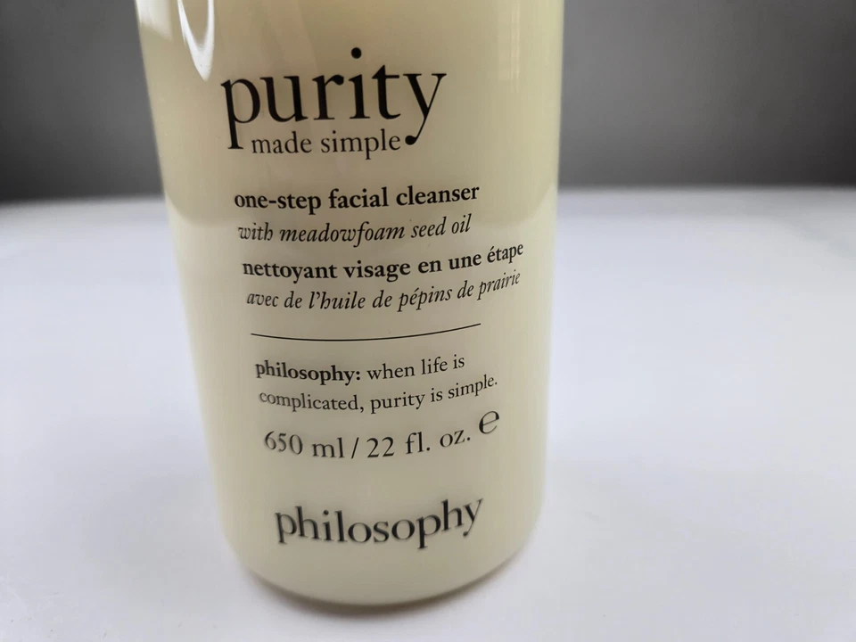 философия чистота сделано простой одноэтапный очиститель лица - с маслом семян луговой пены - Изображение 3 из 4