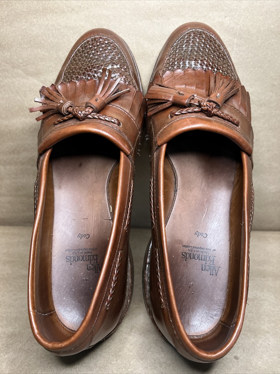 Allen Edmonds Cody British Tan Leather Loafer Mens Shoes  display picture 2