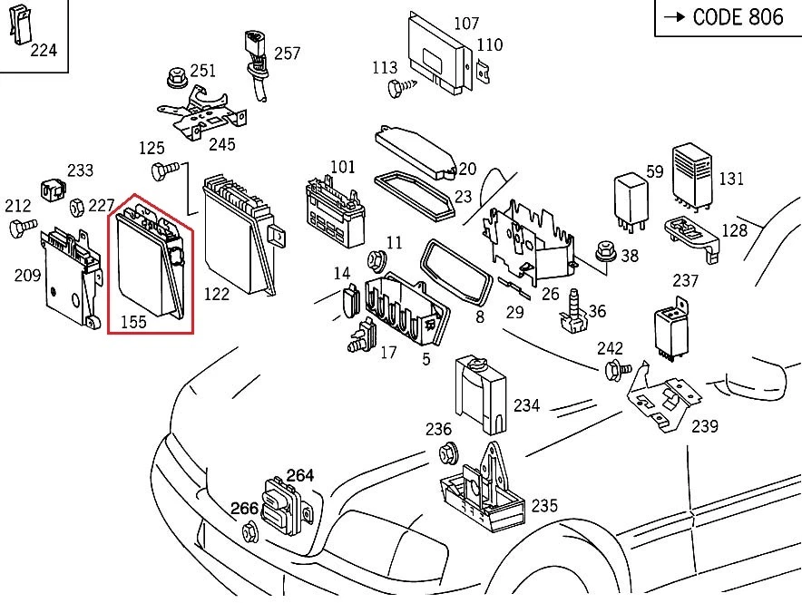 Unidad de control electrónico usada Mercedes-Benz OEM 0185456632 W202 C280 C36 AMG Foto 3 de 4