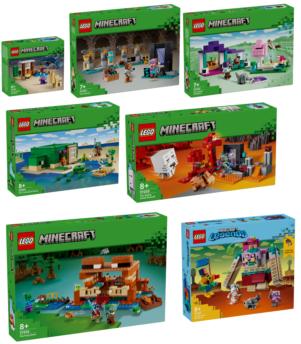 Lego Minecraft 2021 Summer Sets LEGO 21244 MINECRAFT The Sword