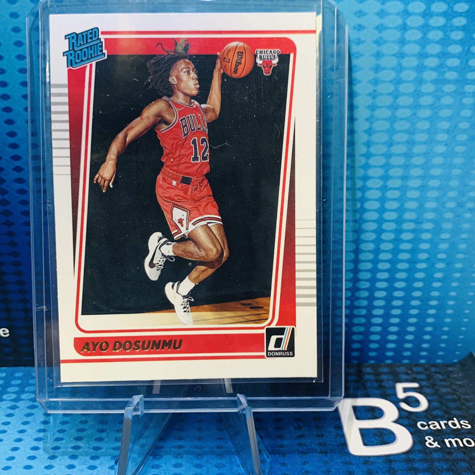 2021-22 Panini Donruss Ayo Dosunmu Base RATED ROOKIE Bulls RC #221 NM-Mint