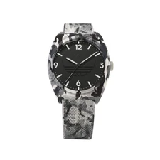 ADIDAS STREET PROJECT TWO AOST22568 Silicone Grey Camouflage Logo Watch