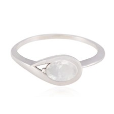 Crystal Quartz Sterling Silver Ring Handmade Jewelry For Wedding Gift US