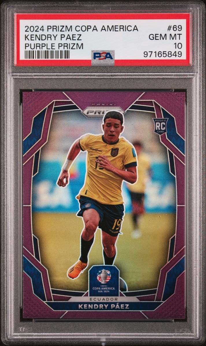 2024 Panini Prizm Conmebol Copa America Kendry Paez Purple Prizm 