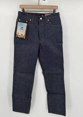 Vintage 60s 70s Levi's 501xx Shrink To Fit 501 Deadstock Raw Denim Size 30x35