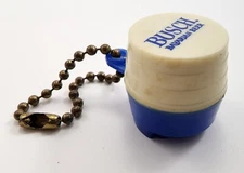 Busch Bavarian Beer Barrel Advertising Souvenir Keychain Coin Nickel Holder Vtg