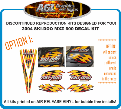 2004 SKI-DOO MXZ 600 H.O. Replacement Decal Kit Renegade 800 | eBay