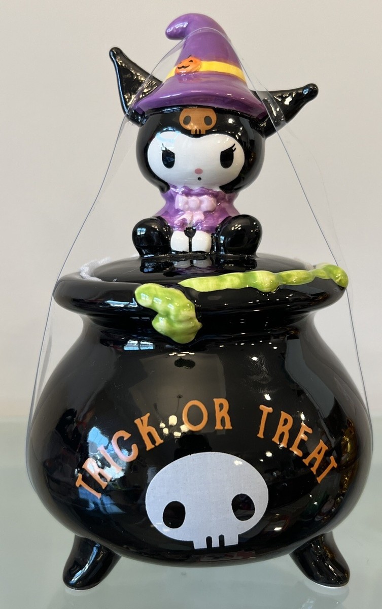 ★新品・未開封・送料込★gyaromi oid Ver.K Halloween Kuromi Jack-O-Lantern Lidded Candy Bowl