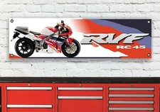BR241B RVF750 RC45 INSPIRIERT WERKSTATT FLEXIBLES BANNER SCHILD GESCHENK