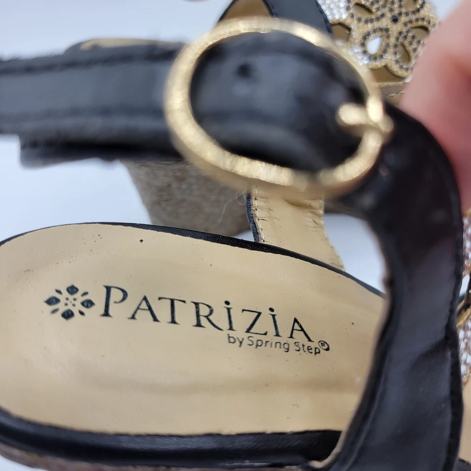 Patrizia by Spring Step Sandal Women's 6 Multicolor Rhinestones Suede New in Box - Image 2 of 4