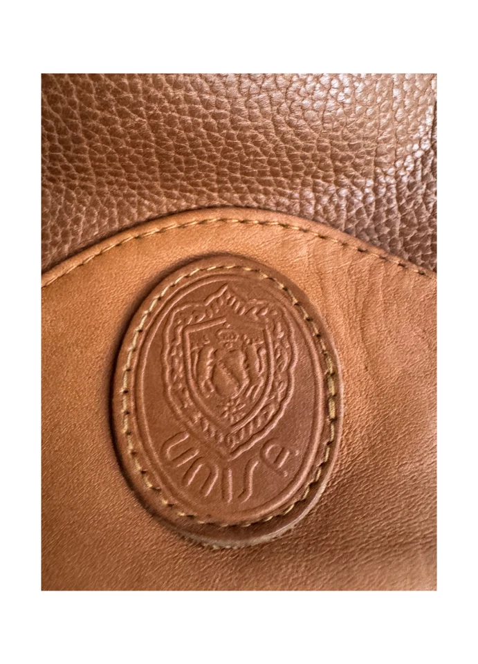 Bolso Bandolera UNISA Cuero Tostado con Cordón Correa Ajustable Vintage Boho Foto 3 de 4