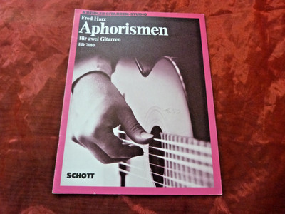 APHORISMEN für zwei Gitarren Fred Harz Schott ED 7080