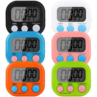6 Pack Multi-Function Electronic Timer, Colorful Kitchen Timers Digital Magne...