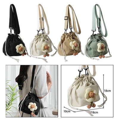 Bucket Bag für Damen leichte Handytasche Kordelzugverschluss Damen Trendy