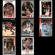 Scottie Pippen Chicago Bulls Basketball 8-Card Lot NBA Hoops EX