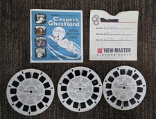 Vintage View Master Casper's Ghostland Booklet, Sleeve and three Discs