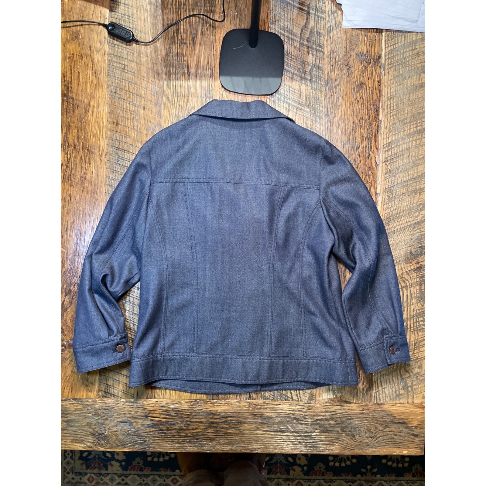 Pendleton Denim Jacket Button Front Collared West… - image 7