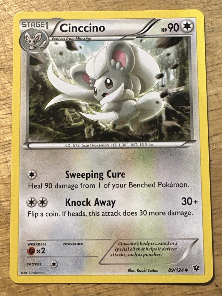 Cinccino 89/124 Non-Holo XY Fates Collide VLP/NM Pokemon Card