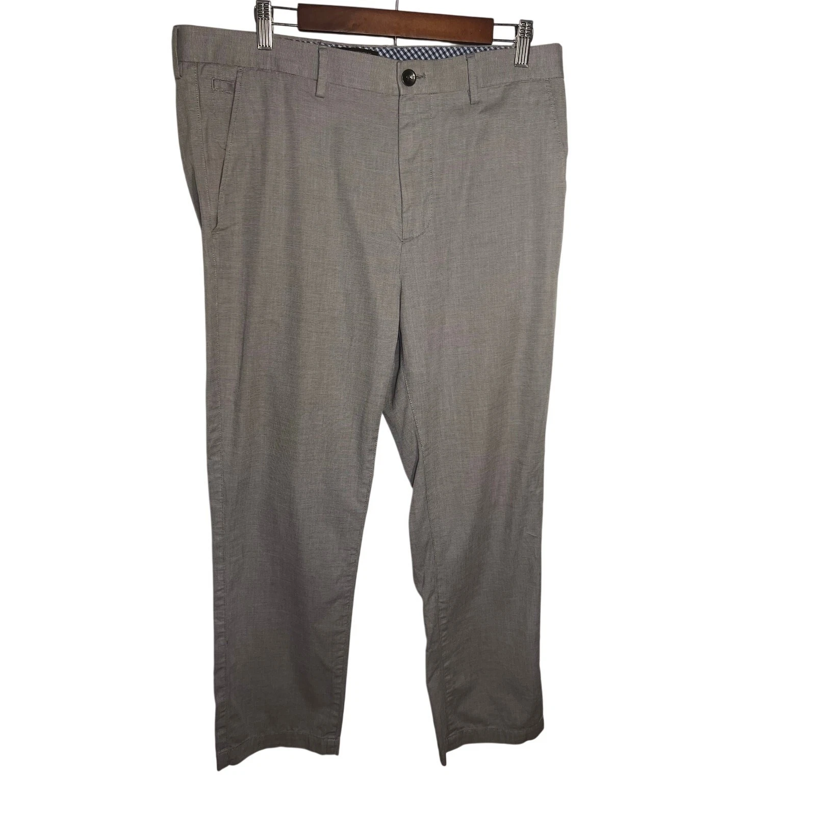 Banana Republic Kentfield Khaki Cotton Beige Mens 35x30 Casual Preppy Trouser