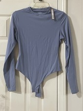 SKIMS Fits Everybody Long Sleeve Bodysuit in Slate, US L NWT
