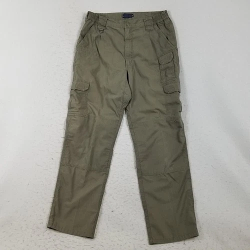 5.11 Tactical Pants Mens 34x32 Green Cargo Ripstop Utility Workwear Hiking