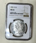 1901-O New Orleans Mogan Silver Dollar  NGC MS 65