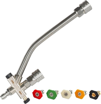 #ad Pressure Washer Foam Cannon Dual Connector with 5 Spray Nozzles $32.58