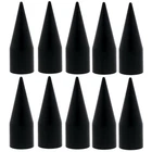 (10) Spike Nut Covers, Black - 7/8"- Full Size Pickup - Fits Ford/Chevy/GMC