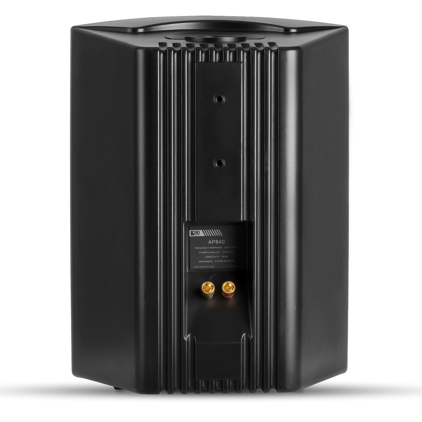 OSD 8" Outdoor Patio Speaker Pair 200W, 2-Way Swivel All Weather - Black - AP840