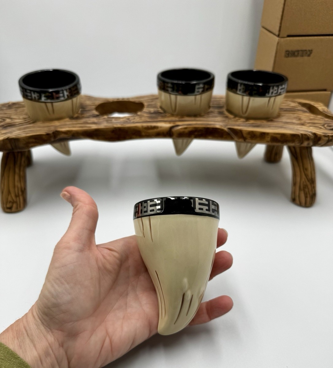 Oga's Cantina Rancor Teeth Beer Flight Disney Galaxy's Edge 1st