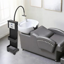 Waterfall Head Spa Equipment with Water Circulation steel, glass, and aluminumUS