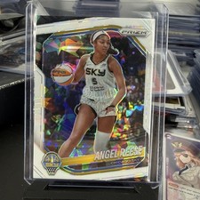 2025 Panini Prizm Angel Reese #92 White  Ice 04/35 Chicago Sky