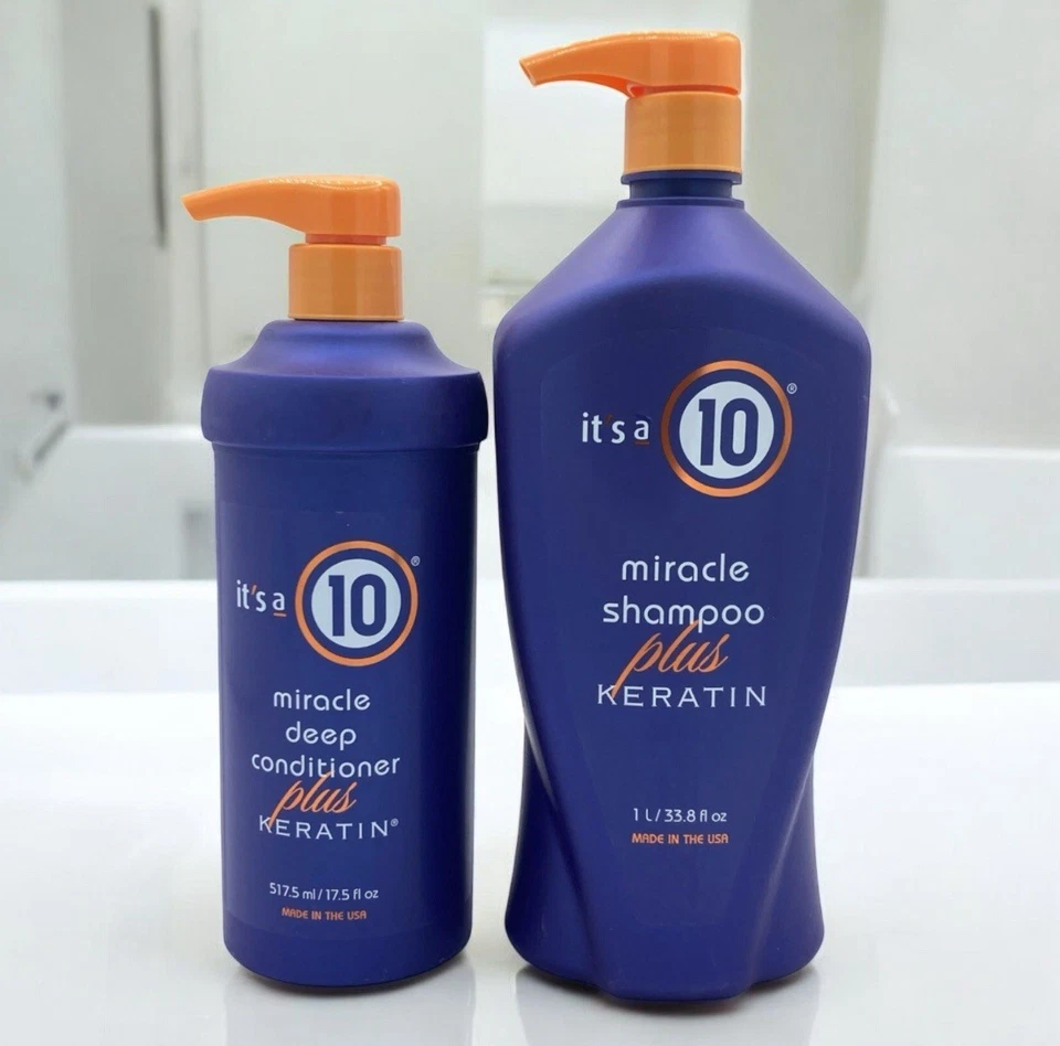 It's A 10 Miracle Shampoo Plus Keratin Shampoo 33.8oz- Deep Conditioner 17oz DUO - Image 4 of 4
