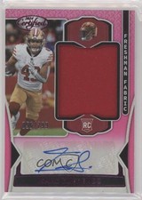 2024 Certified Freshman Fabric Mirror Signatures Pink Isaac Guerendo Auto 0v82