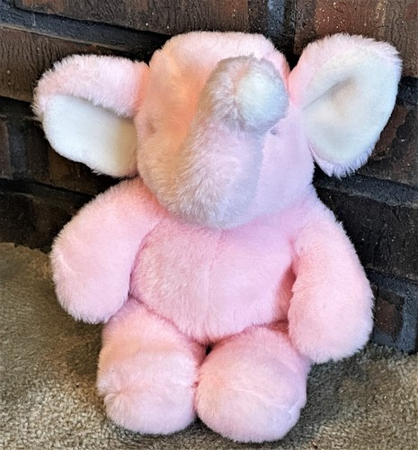 Vintage 1986 KinderGund 13" Pink Elephant