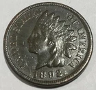 1892 Indian Head Cent Choice Almost Uncirculated Coin Free Shipping