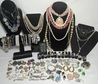 Vintage Jewelry Lot Sterling Silver Earrings Necklaces Rings Bracelets Pins