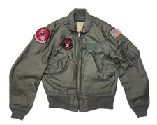 Vintage 1980 US Air Force CWU-36/P Flight Jacket Nomex Alpha Size S Authentic