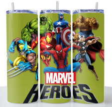 Marvel Avengers 20oz Skinny Tumbler Cup Insulated Stainless Steel